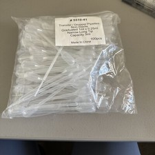 100 3ml Disposable Polyethylene Eye Dropper Set Transfer Graduated Pipettes USA