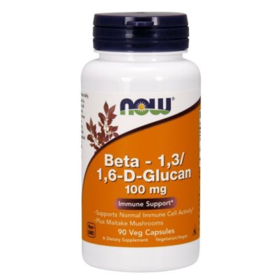 NOW FOODS, BETA 1.3/1,6-D-Glucan 100mg Immunsystems 90 Veg. Kapseln SUPER PREIS