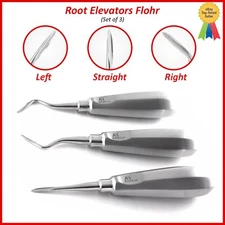 New Margalla Dental Flohr Root Elevators Set Of 3 PCS Oral Surgery Elevators