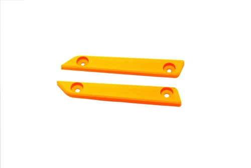 Orange Mirror Block Off Base Plates Billet Hole Covers Cap for KTM RC 390 RC390 - Picture 4 of 7