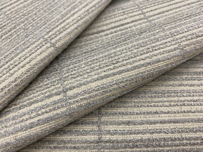 Groundworks OUTDOOR Textured Strie Uphol Fabric- Dune / Dove 4.30 yd GWF-3421.11