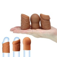 3 Foreskin Penis Cock Ring Sleeve Sheath Prolong Delay Premature Ejaculation