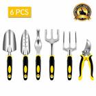 Garden Tools Set-6 Piece Cast-Aluminum Heavy Duty Gardening Kits