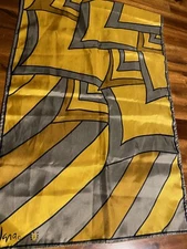 Vintage VERA Scarf Rectangle Scarf In Multicolor 14 1/2” By 44”