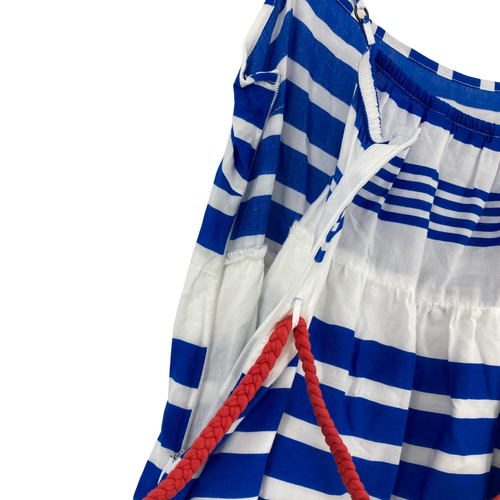 Zara TRF Girls Blue & White Striped Cotton Spaghetti Strap Cami Dress Size Large - Picture 11 of 12