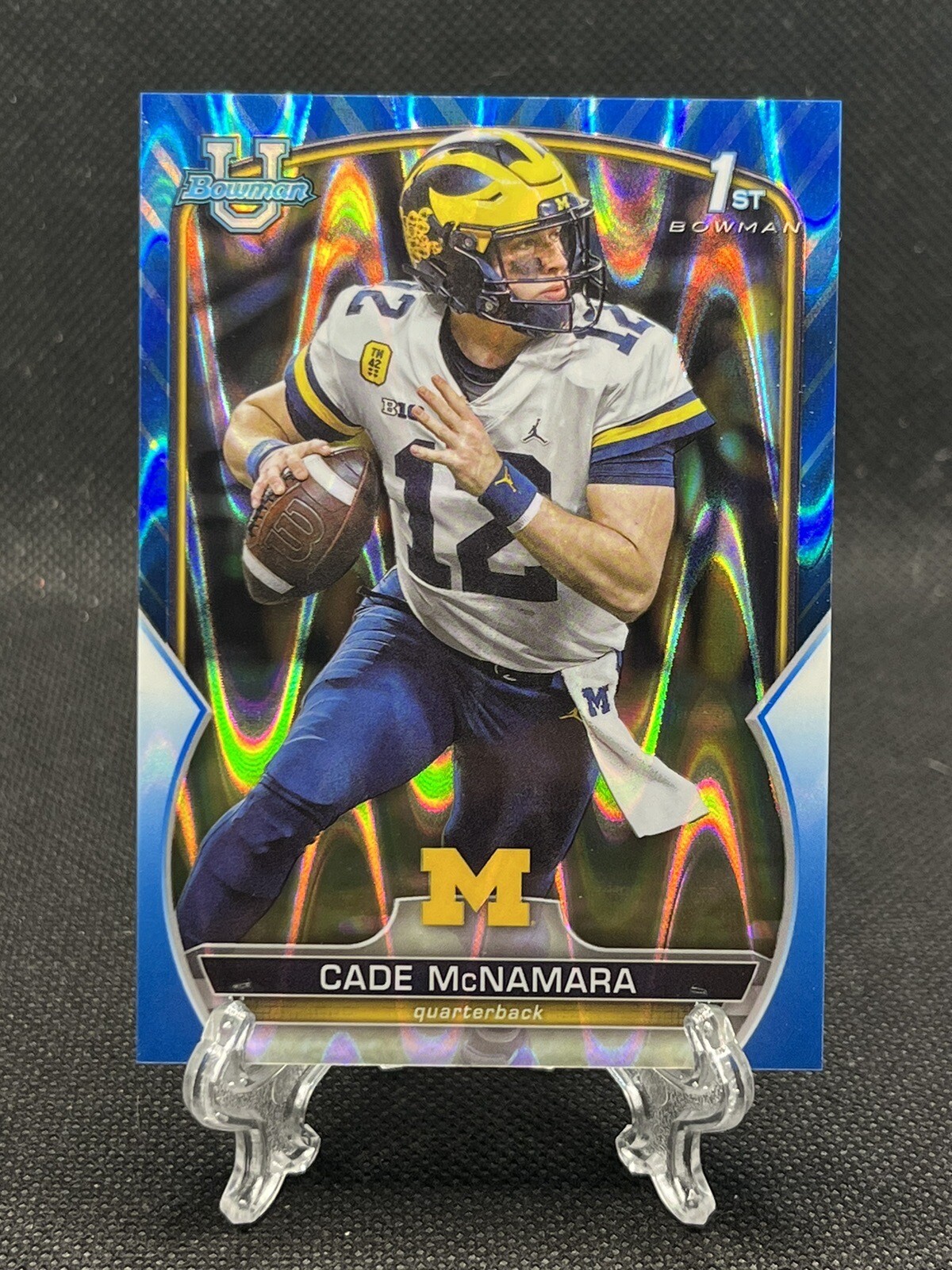 2022 Bowman U Chrome Cade McNamara 1st Blue Refractor /199 #99 RC Michigan Iowa