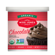 Miss Jones Baking Organic Buttercream Frosting Vegan Rich Fudge Chocolate