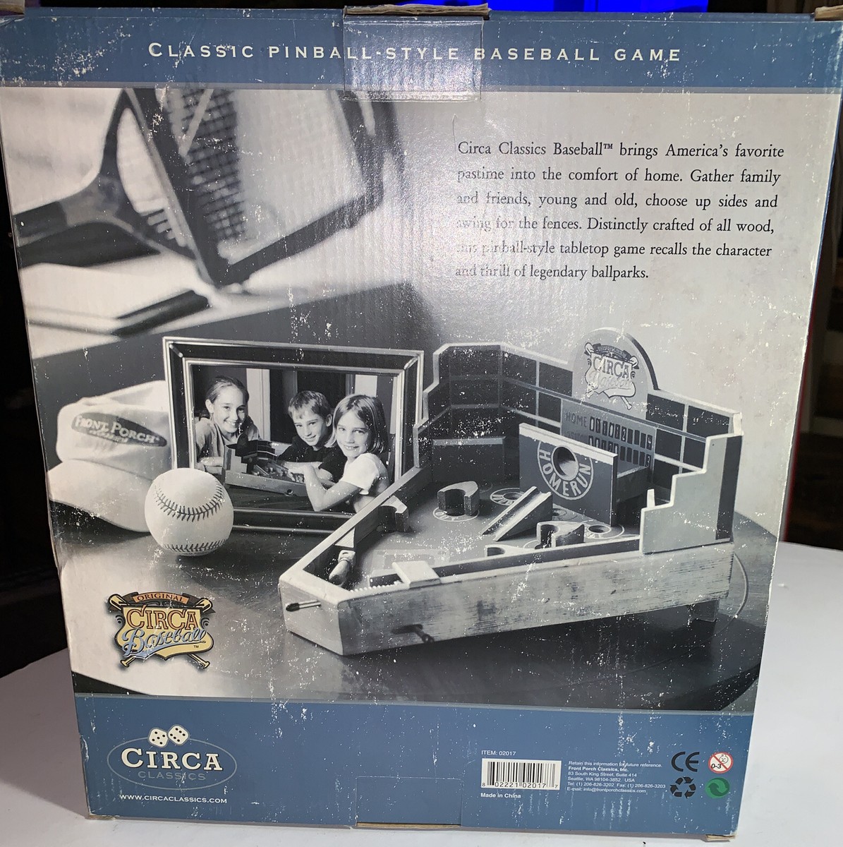 Circa classic Baseball Pinball Style Front Porch Classics | eBay