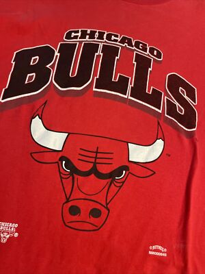 Chicago Bulls Vintage NBA T-Shirt XL Single Stitch 90s Nutmeg Tag