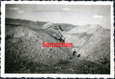 H4/1 WW2 ORIGINAL GERMAN WEHRMACHT PHOTO OF ANTI TANK DITCH SEVASTOPOL