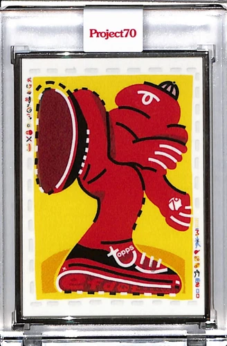 2021 TOPPS PROJECT 70 #878 EFDOT 1956 WAX WRAPPER ART P70 AP SILVER FRAME 2/51