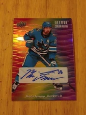 2023-24 Upper Deck Allure Color Flow CFA-MF Mario Ferraro Full Rainbow Auto (A)