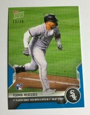 2020 Topps Now YERMIN MERCEDES BLUE RC #13/49 Made White Sox 1ST NOW #12