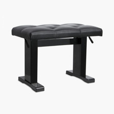 KB9503B Adjustable Black Gloss Piano Bench for Comfort and Style