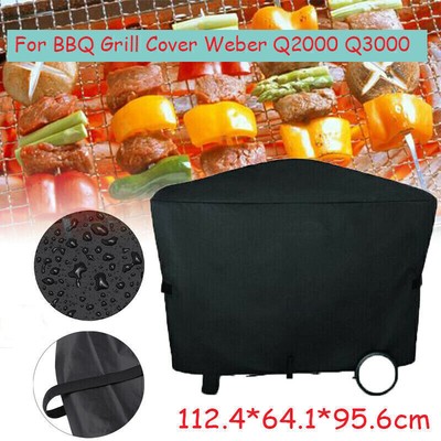 BBQ Grill Abdeckung Für Weber Q2000 Q3000 Grill Regen Schutz Wasserdicht