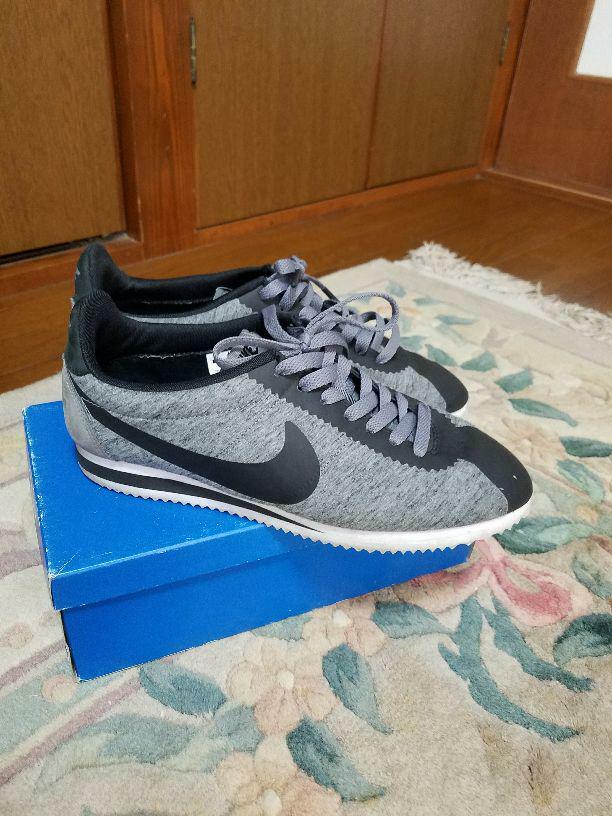 NIKE Classic Cortez Gray x Black Fleece 