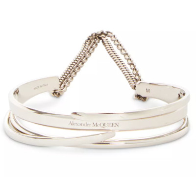 NEW W TAGS Alexander McQUEEN Fine Accumulation Cuff Bracelet in