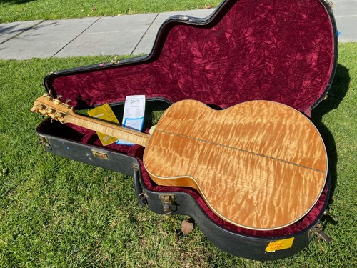2008 Gibson Custom Shop SJ-200 Five Star Maple Quilt Acoustic Guitar w/ VIDEO - Picture 3 of 24