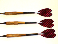 Soft Tip Darts, Used 18 Gram Brass, Nylon Spin Shafts New Flights 1446
