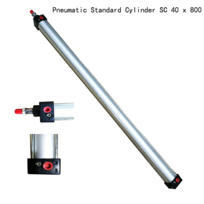 1 pc 31.5''Stroke 1.5'' Bore Pneumatic Standard Cylinder Double Acting SC 40 x 800