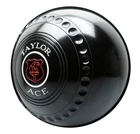 Taylor Ace Lawn Bowls - Heavy - Black - Set Of 4