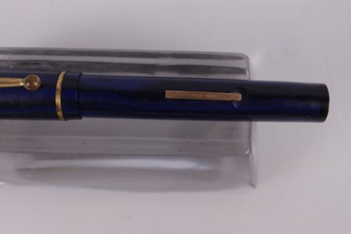 Penna stilografica flattop grande blu royal - nera - Foto 3 di 8