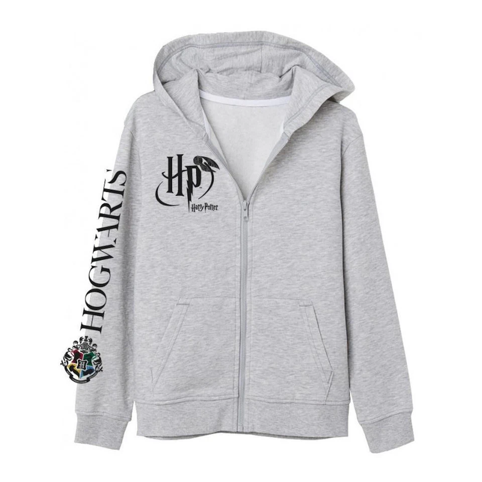 E PLUS M SP. Z O.O. Harry Potter Jacke mit Kapuze, grau, Größen 134 bis 164