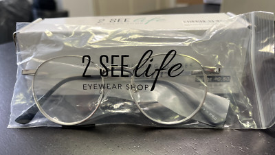 Premium metal frame reading glasses retro vintage round wire rimmed gold silver 
