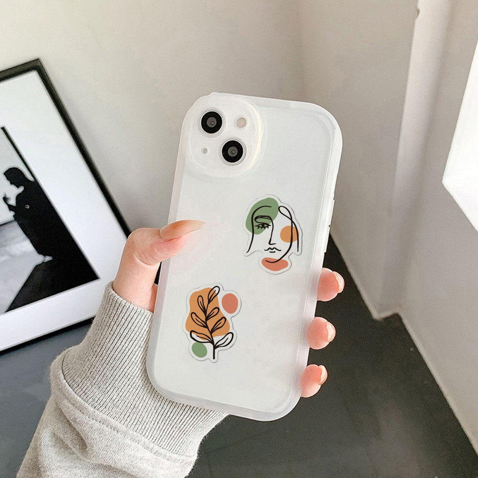 Laptop Decals Smooth Finish Stickers Bohemian Art Cartoon Set 50