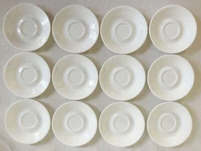 Corelle “Windward White” 6-1/4” Saucer - Set of 12 EUC