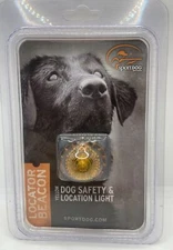 SportDOG Locator Safety Beacon Dog Collar Yellow Light Walking Hunting