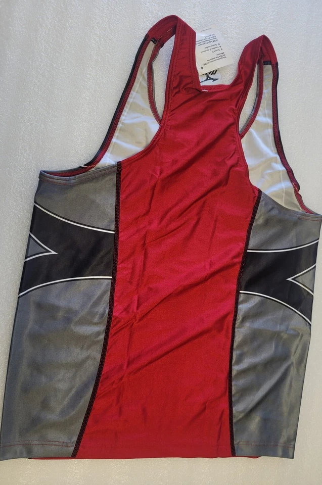 Vintage Mens Mizuno Running Vest Shiny Sports Top (A21) - Image 3 of 4