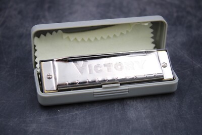 KIleines Victory Harmonika Mundharmonika Vintage in Originalverpackung 