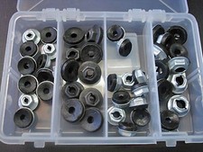 40 Pcs Thread Cutting Nuts Emblem Script Name Plate With Sealer Assortment