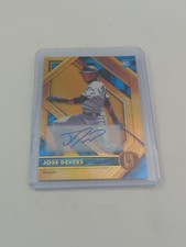 Jose Devers Rookie Auto 2021 Panini Gold Standard Baseball Marlins