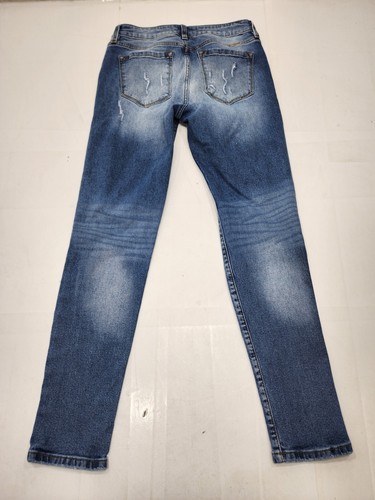 KANCAN Womens Mid Rise Distressed Skinny Stretch Ankle Jeans Size 3/25 #38328 - Picture 4 of 7