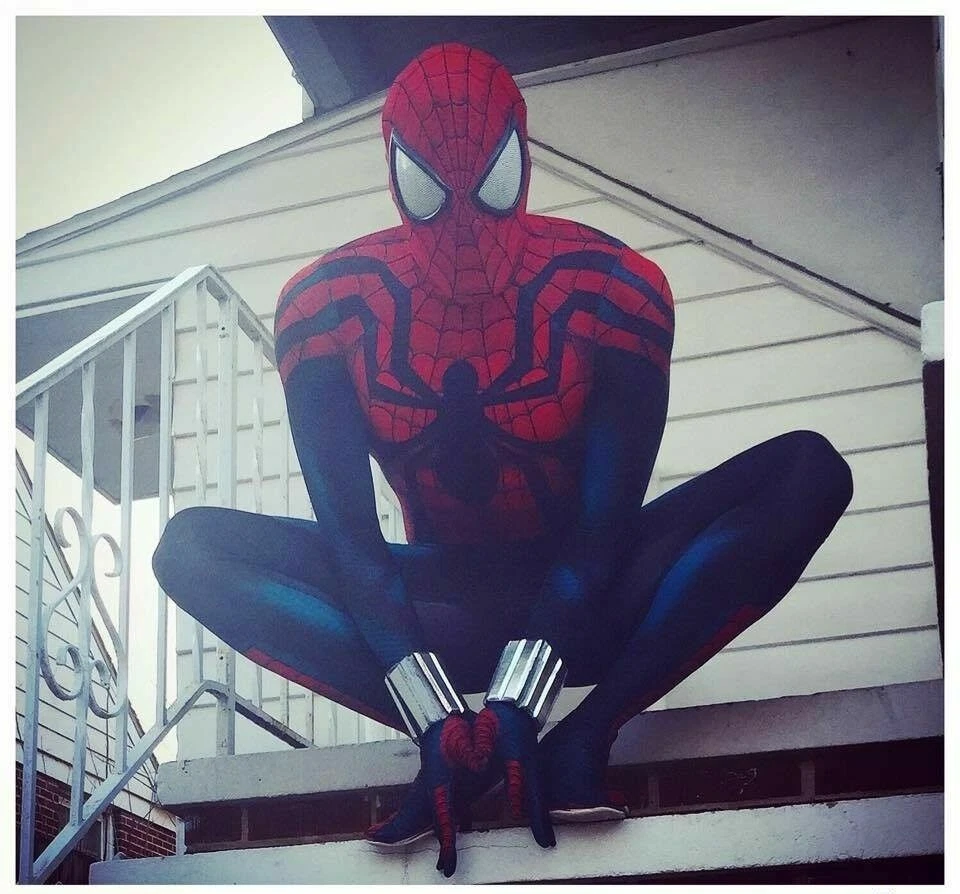 New Ben Reilly Spider-Man Cosplay Costume Bodysuit Spiderman Zentai Halloween #6 - Image 3 of 4