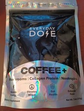 EVERYDAY DOSE Mushrooms Coffee Collagen Protein 7.4 oz Exp 5/2027