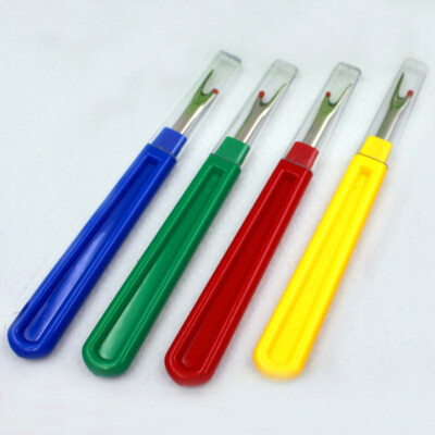 3pcs Plastic Seam Ripper Stitch Unpicker Thread Sewing Tool w/ Cap Q2O5s