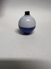 6pk Fishing Bobber Plastic Snap-on 1.5” Blue/White