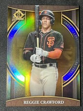 2023 Bowman Chrome Reggie Crawford Invicta Gold Refractor /50 SF Giants #BI-13