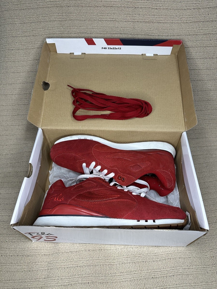 FILA 1993 Overpass Red White Gum Bottom Skateboarding Vintage