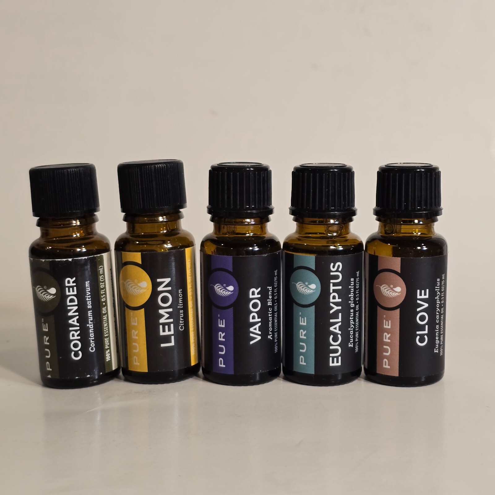 Clove Eucalyptus Vapor Lemon Coriander 15ml X5 New Free Ship