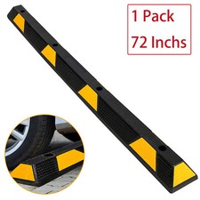 1Pcs Parking Curb Garage Floor Stopper 72" Extra Wide Rubber Parking Lot Stopper