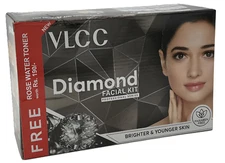 VLCC DIAMOND Professional Series Facial Kit Paraben FREE Incl. Rose Water Toner