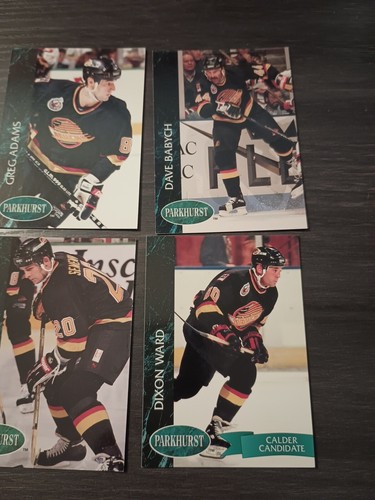 1992-93 Parkhurst Hockey Vancouver Canucks 4 Card Lot Base - Picture 3 of 3