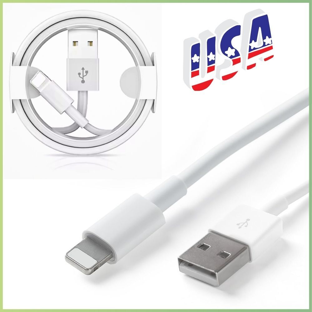 High-Speed USB Charging Cable for iPhone 14 13 12 11 Pro Max XR & iPad - Bulk Lot