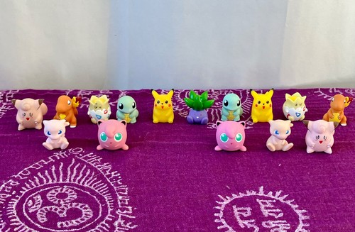Vintage Pokémon Figures X 15 1" Bundle Bulk Lot from 90's Nintendo x 2 sets
