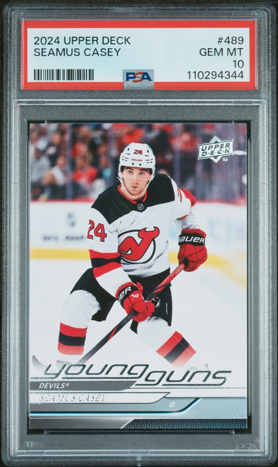 Seamus Casey 2024 Upper Deck #489 Young Guns - 110294344 PSA 10