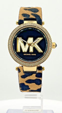 BRAND NEW MICHAEL KORS PARKER MK4723 GOLD TONED CASE MK LOGO DIAL 39 MM WOMAN'S
